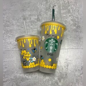 Mama and Mini Starbucks cups — handmade by me